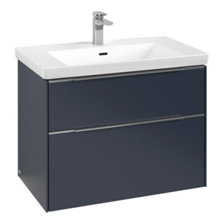 V&B Waschtischunterschrank Subway 3.0 77,2x57,6x47,8cm, m LE/Gr AL gl, Mar bl.