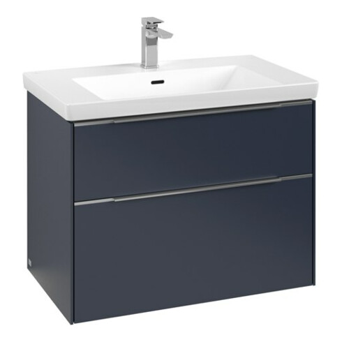 V&B Waschtischunterschrank Subway 3.0 77,2x57,6x47,8cm, m LE/Gr AL gl, Mar bl.
