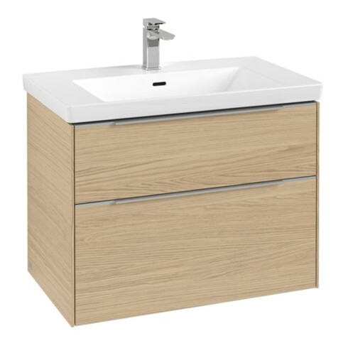 V&B Waschtischunterschrank Subway 3.0 77,2x57,6x47,8cm, m LE/Gr AL gl, Nord Oa