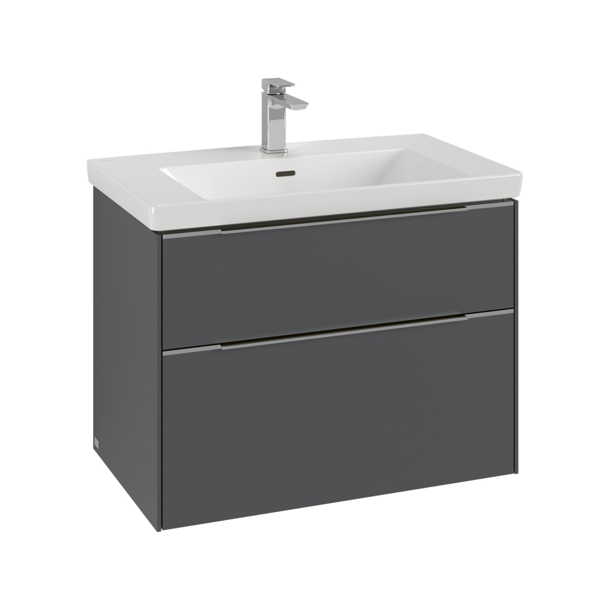V&B Waschtischunterschrank Subway 3.0 77,2x57,6x47,8cm, m LE/Gr Alu gl, bla Oa ; Villeroy & Boch