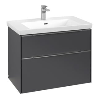 V&B Waschtischunterschrank Subway 3.0 77,2x57,6x47,8cm, m LE/Gr Alu gl, graph.