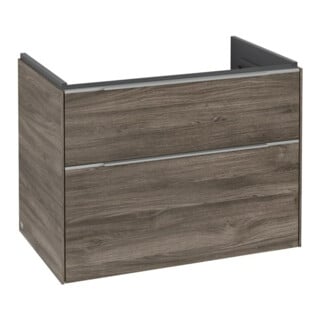 V&B Waschtischunterschrank Subway 3.0 77,2x57,6x47,8cm, m LE/Gr Alu gl, st. Oa
