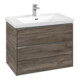 V&B Waschtischunterschrank Subway 3.0 77,2x57,6x47,8cm, m LE/Gr Alu gl, st. Oa