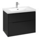 V&B Waschtischunterschrank Subway 3.0 77,2x57,6x47,8cm, m LE/Gr vo b, volc bla-1
