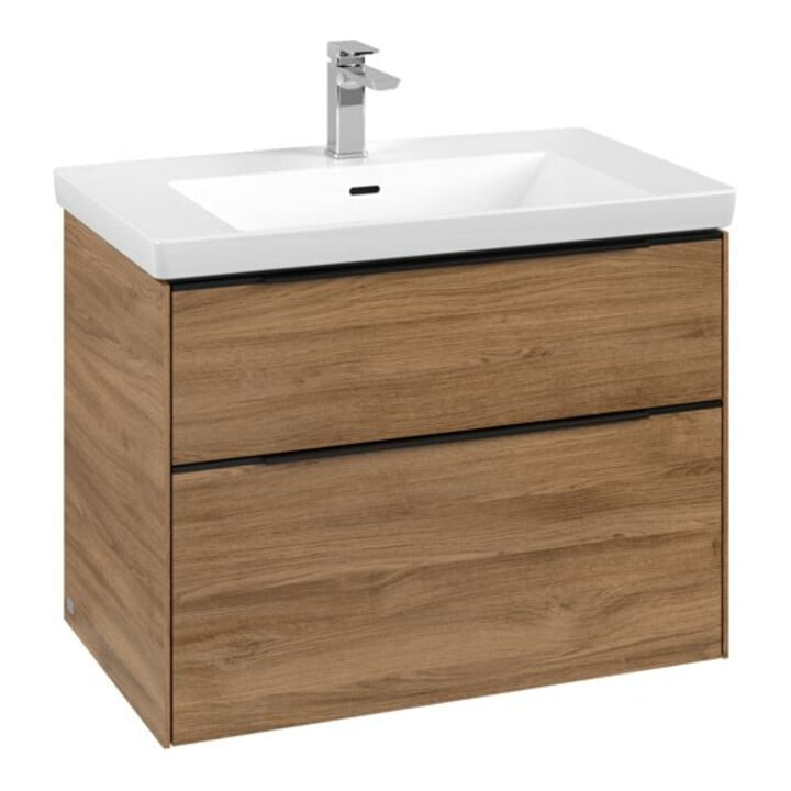 V&B Waschtischunterschrank Subway 3.0 77,2x57,6x47,8cm, m LE/Gr vo bla, Kan Oa
