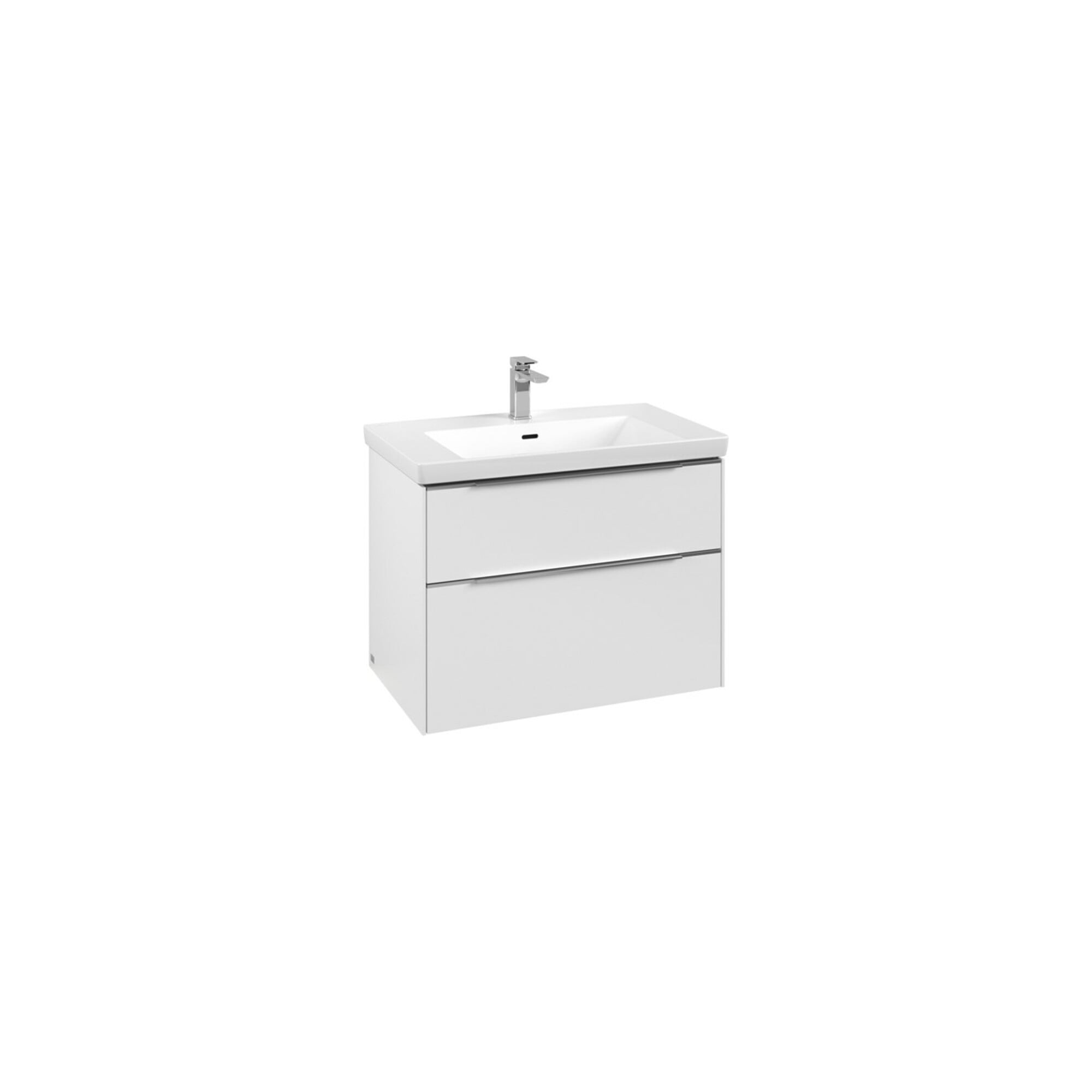 V&B Waschtischunterschrank Subway 3.0 77,2x57,6x47,8cm, m LED/Gr Alu gl, P wh. ; Villeroy & Boch