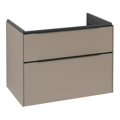 V&B Waschtischunterschrank Subway 3.0 77,2x57,6x47,8cm, m LED/Gr volc bla, Tau
