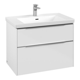 V&B Waschtischunterschrank Subway 3.0 77,2x57,6x47,8cm, o LE/Gr AL g, Bri wh.