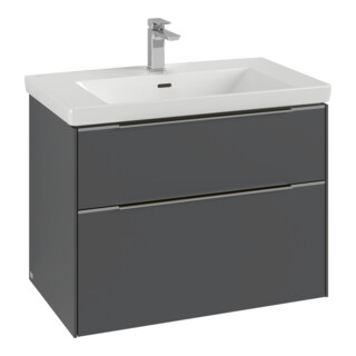 V&B Waschtischunterschrank Subway 3.0 77,2x57,6x47,8cm, o LE/Gr AL gl, so gre.