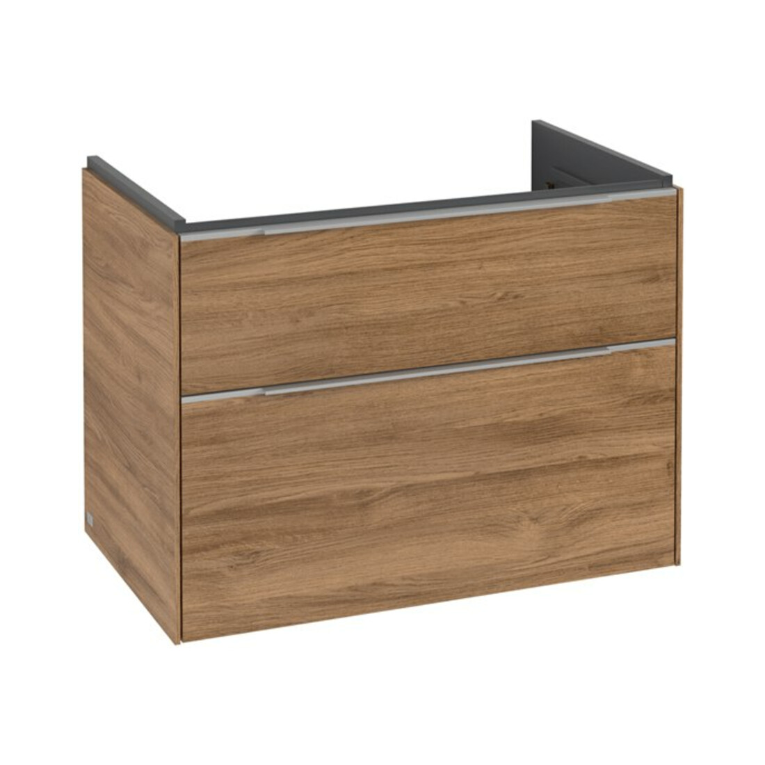 V&B Waschtischunterschrank Subway 3.0 77,2x57,6x47,8cm, o LE/Gr Alu gl, Kan Oa