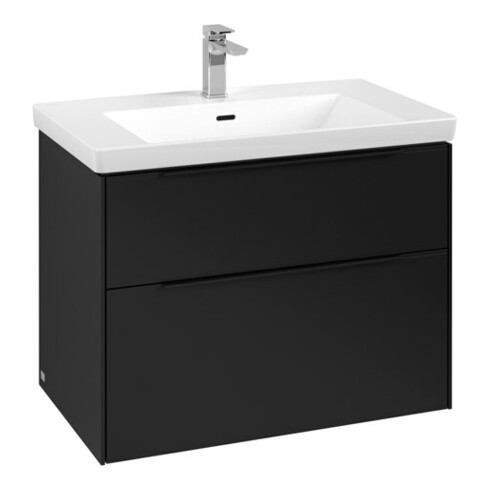 V&B Waschtischunterschrank Subway 3.0 77,2x57,6x47,8cm, o LE/Gr vo b, volc bla