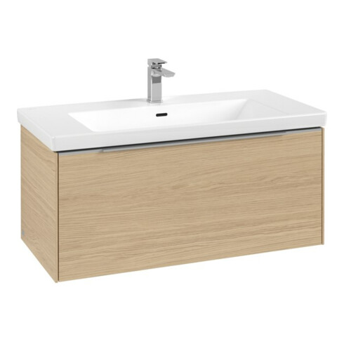 V&B Waschtischunterschrank Subway 3.0 97,3x42,9x47,8cm, m LE/Gr AL gl, Nord Oa