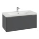 V&B Waschtischunterschrank Subway 3.0 97,3x42,9x47,8cm, m LE/Gr Alu gl, bla Oa-1