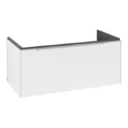 V&B Waschtischunterschrank Subway 3.0 97,3x42,9x47,8cm, m LED/Gr Alu gl, P wh.