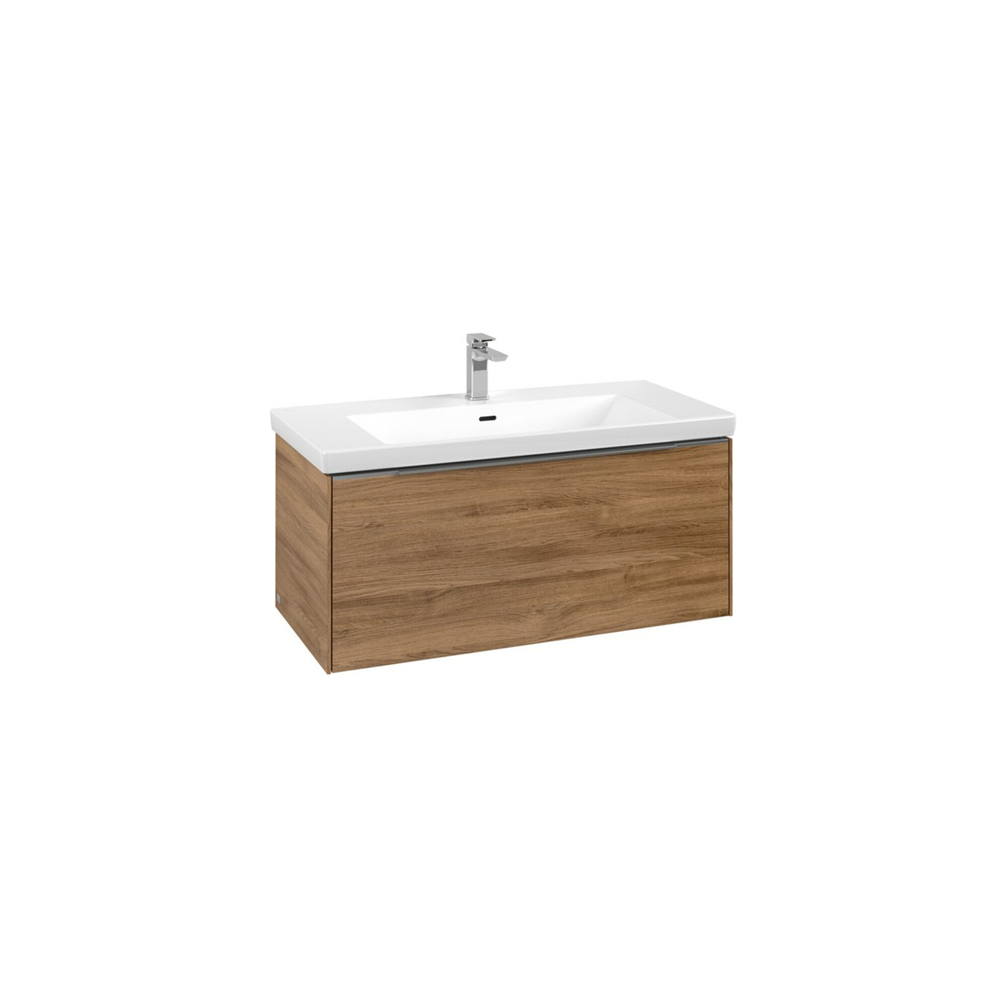 V&B Waschtischunterschrank Subway 3.0 97,3x42,9x47,8cm, o LE/Gr Alu gl, Kan Oa ; Villeroy & Boch