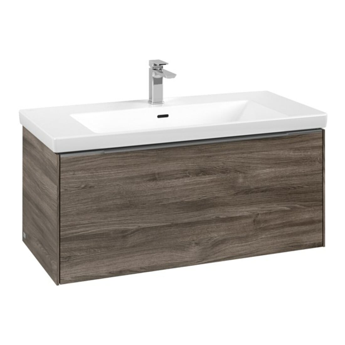 V&B Waschtischunterschrank Subway 3.0 97,3x42,9x47,8cm, o LE/Gr Alu gl, st. Oa