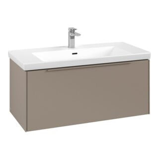 V&B Waschtischunterschrank Subway 3.0 97,3x42,9x47,8cm, o. LED/Gr monochr, Tau