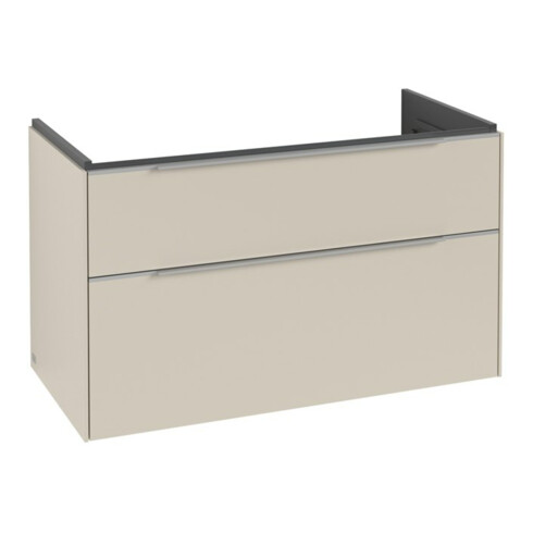 V&B Waschtischunterschrank Subway 3.0 97,3x57,6x47,8cm, m LE/Gr AL g, cashm Gr