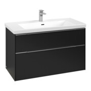 V&B Waschtischunterschrank Subway 3.0 97,3x57,6x47,8cm, m LE/Gr AL g, volc bla-3