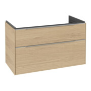 V&B Waschtischunterschrank Subway 3.0 97,3x57,6x47,8cm, m LE/Gr AL gl, Nord Oa