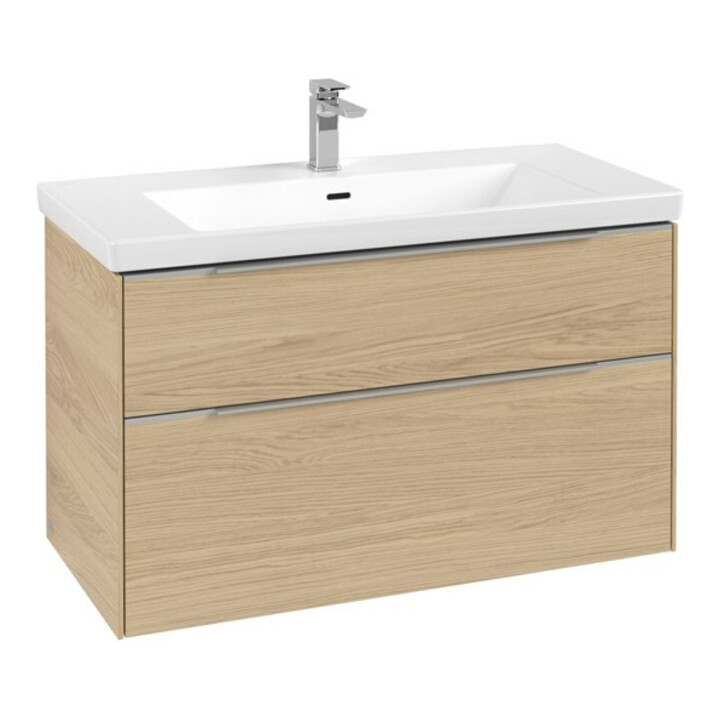 V&B Waschtischunterschrank Subway 3.0 97,3x57,6x47,8cm, m LE/Gr AL gl, Nord Oa