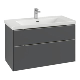 V&B Waschtischunterschrank Subway 3.0 97,3x57,6x47,8cm, m LE/Gr AL gl, so gre.