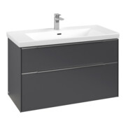 V&B Waschtischunterschrank Subway 3.0 97,3x57,6x47,8cm, m LE/Gr Alu gl, graph.