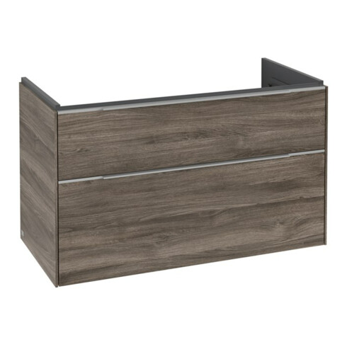 V&B Waschtischunterschrank Subway 3.0 97,3x57,6x47,8cm, m LE/Gr Alu gl, st. Oa