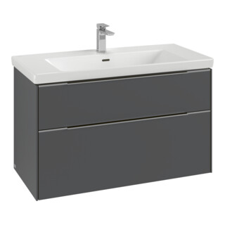 V&B Waschtischunterschrank Subway 3.0 97,3x57,6x47,8cm, m LE/Gr mon., wine r
