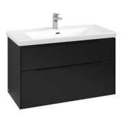V&B Waschtischunterschrank Subway 3.0 97,3x57,6x47,8cm, m LE/Gr vo b, volc bla-3