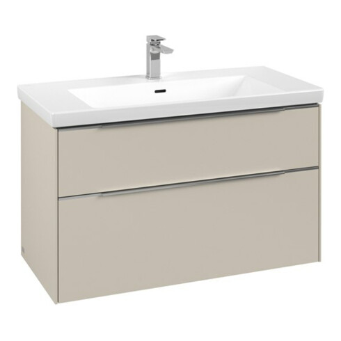 V&B Waschtischunterschrank Subway 3.0 97,3x57,6x47,8cm, o LE/Gr AL g, cashm Gr