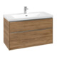 V&B Waschtischunterschrank Subway 3.0 97,3x57,6x47,8cm, o LE/Gr Alu gl, Kan Oa-3
