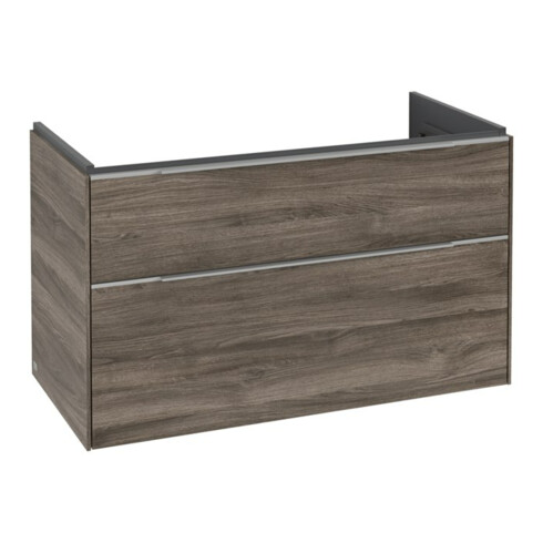 V&B Waschtischunterschrank Subway 3.0 97,3x57,6x47,8cm, o LE/Gr Alu gl, st. Oa