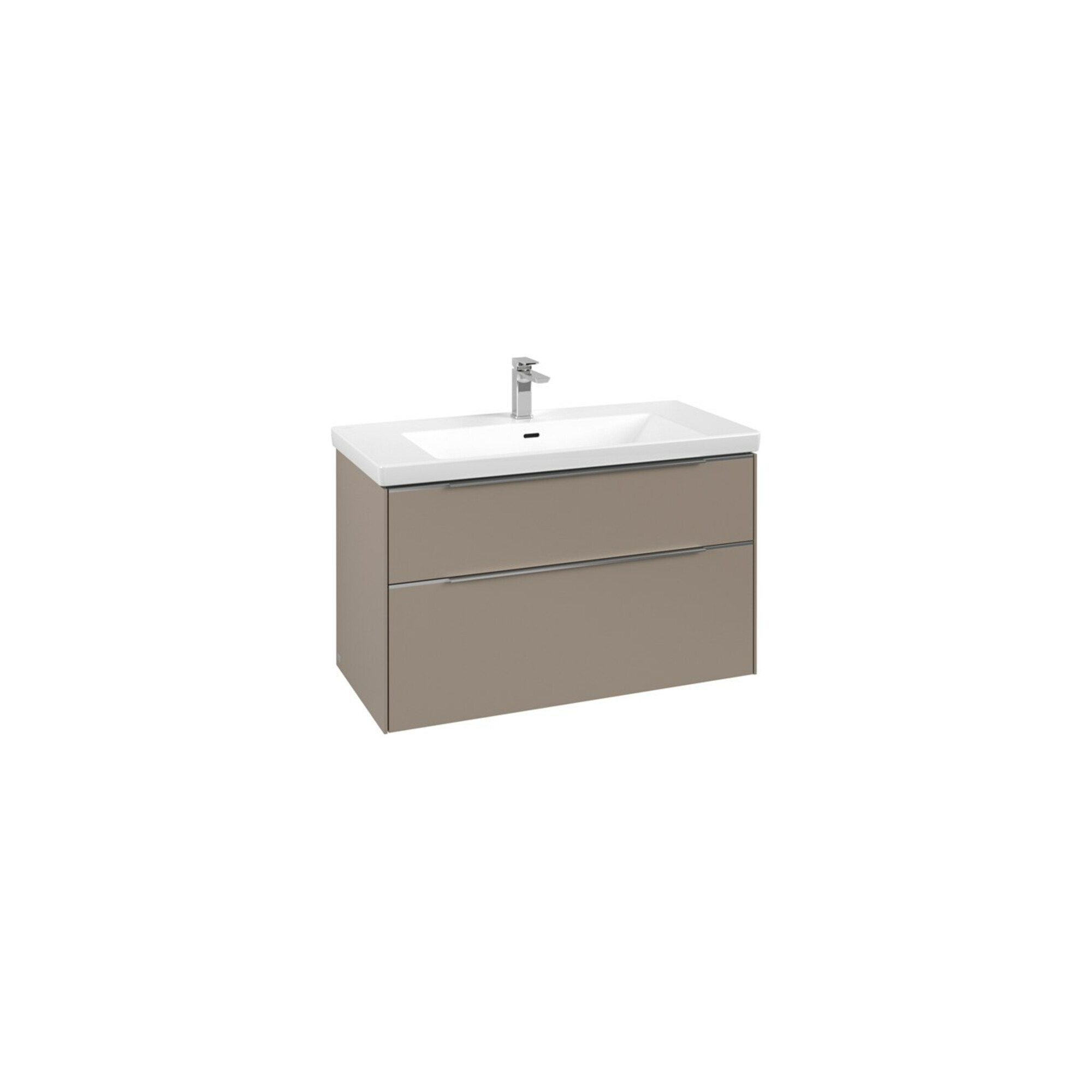 V&B Waschtischunterschrank Subway 3.0 97,3x57,6x47,8cm, o. LED/Gr Alu gl, Tau ; Villeroy & Boch