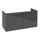 V&B Waschtischunterschrank Venticello 115,3x59x50,2cm, Gr. Chrom, glossy grey-4