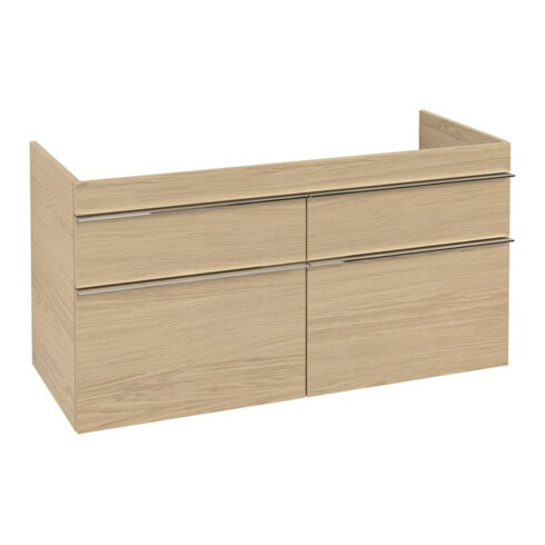 V&B Waschtischunterschrank VENTICELLO 115,3x59x50,2cm, Griff Chrom, nordic oak