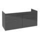 V&B Waschtischunterschrank Venticello 125,3x59x50,2cm, Gr. Chrom, glossy grey-1