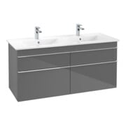 V&B Waschtischunterschrank Venticello 125,3x59x50,2cm, Gr. Chrom, glossy grey-3