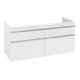 V&B Waschtischunterschrank Venticello 125,3x59x50,2cm, Gr. Chrom, glossy white-1