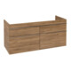 V&B Waschtischunterschrank Venticello 125,3x59x50,2cm, Griff Chrom, kansas oak
