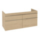 V&B Waschtischunterschrank VENTICELLO 125,3x59x50,2cm, Griff Chrom, nordic oak-1