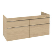 V&B Waschtischunterschrank VENTICELLO 125,3x59x50,2cm, Griff Chrom, nordic oak