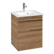 V&B Waschtischunterschrank Venticello 46,6x59x42,5cm, Griff Chrom, kansas oak