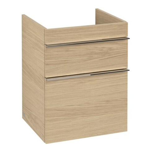 V&B Waschtischunterschrank VENTICELLO 46,6x59x42,5cm, Griff Chrom, nordic oak
