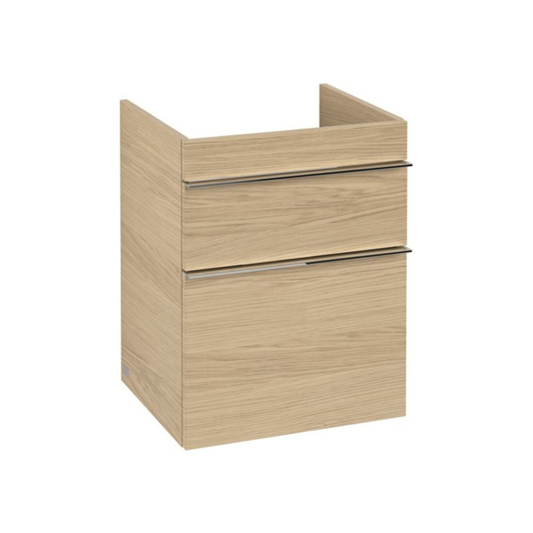 V&B Waschtischunterschrank VENTICELLO 46,6x59x42,5cm, Griff Chrom, nordic oak