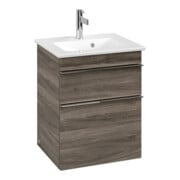 V&B Waschtischunterschrank Venticello 46,6x59x42,5cm, Griff Chrom, stone oak-3