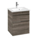 V&B Waschtischunterschrank Venticello 46,6x59x42,5cm, Griff Chrom, stone oak-4