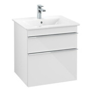 V&B Waschtischunterschrank Venticello 55,3x59x50,2cm, Gr. Chrom, glossy white-3