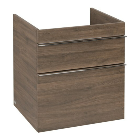 V&B Waschtischunterschrank VENTICELLO 55,3x59x50,2cm, Griff Chrom, arizona oak