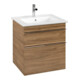 V&B Waschtischunterschrank Venticello 55,3x59x50,2cm, Griff Chrom, kansas oak-1